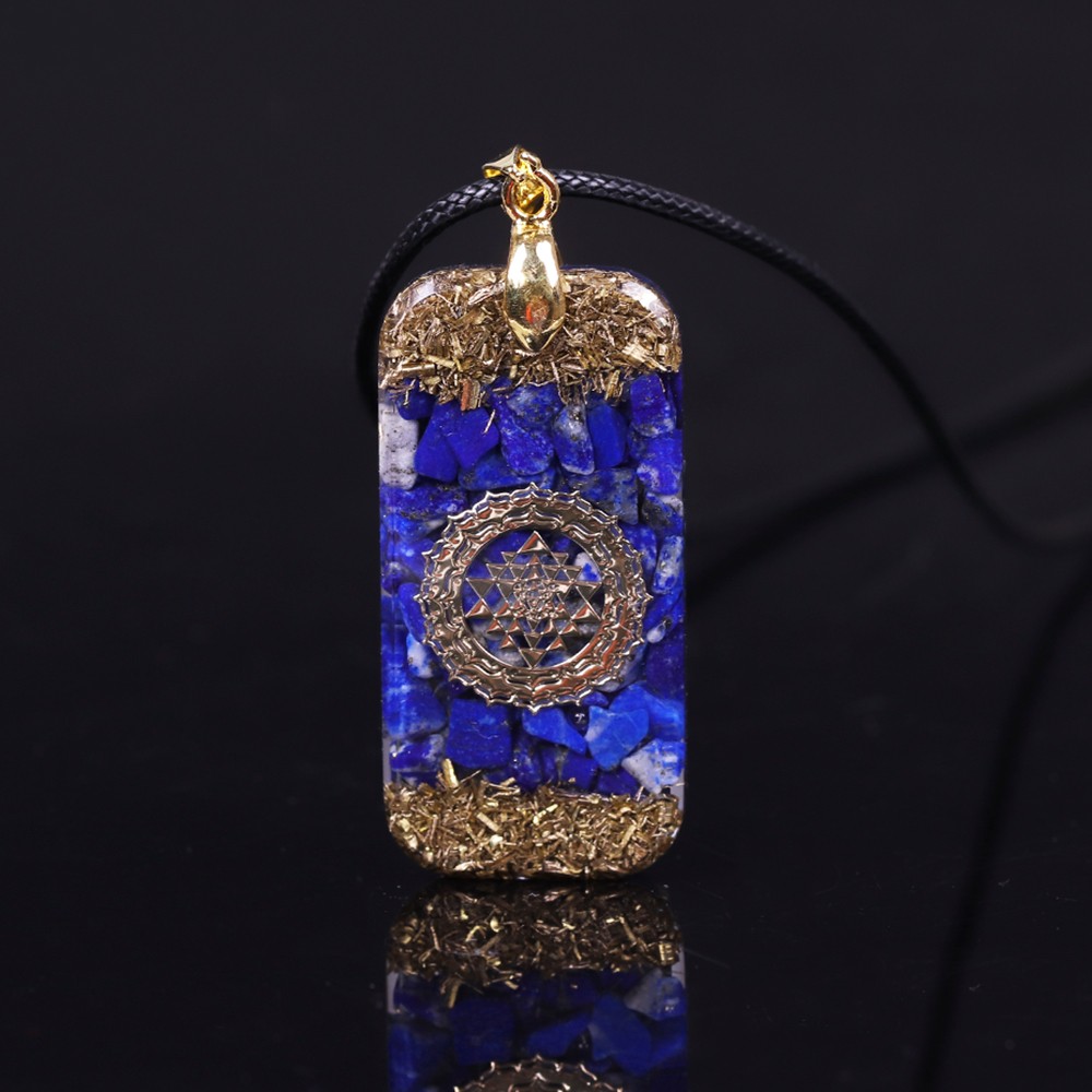 Pandantiv pietre semipretioase Lapis Lazuli orgonit Oliver | Ezera.ro