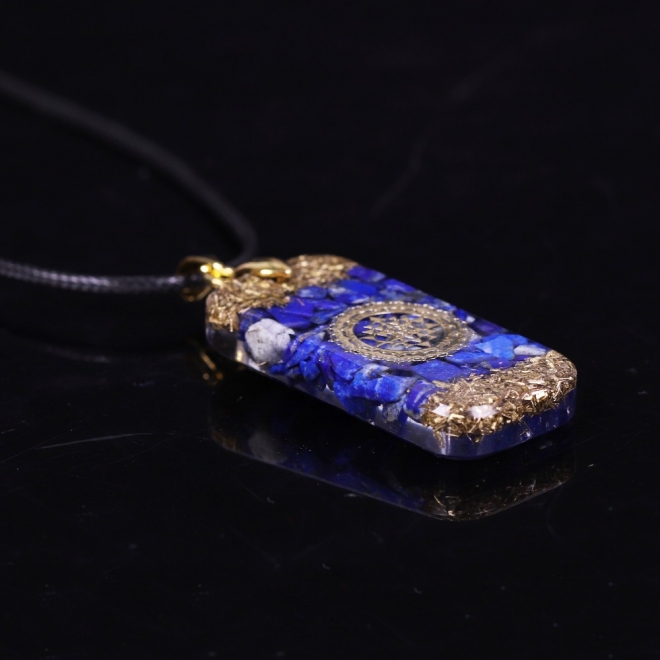 Pandantiv pietre semipretioase Lapis Lazuli orgonit Oliver | Ezera.ro